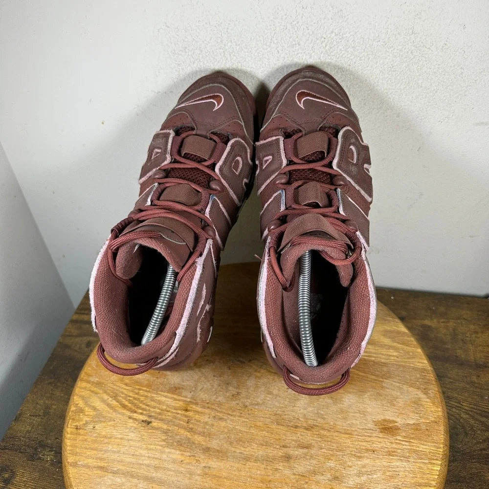 Nike Air More Uptempo 96 Earth Brown Pink DV3466-200 Mens 10 Basketball Shoes